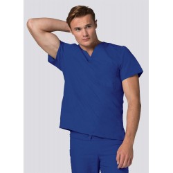 1 pocket V-neck unisex tunic