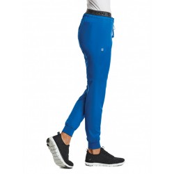 Pantalón jogger deportivo con logo elástico completo en la cintura